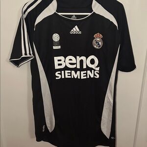 Adidas Kids Black and White Soccer Jersey